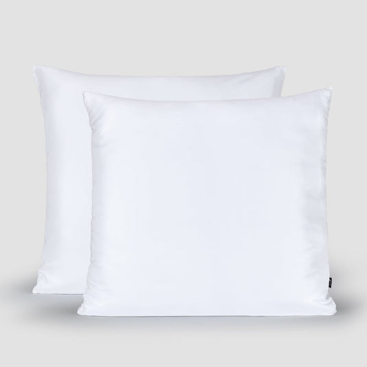 Funda almohada 100% bambú Momo Cotton blanca 80x80 cm – ultra suave, satinada, sostenible