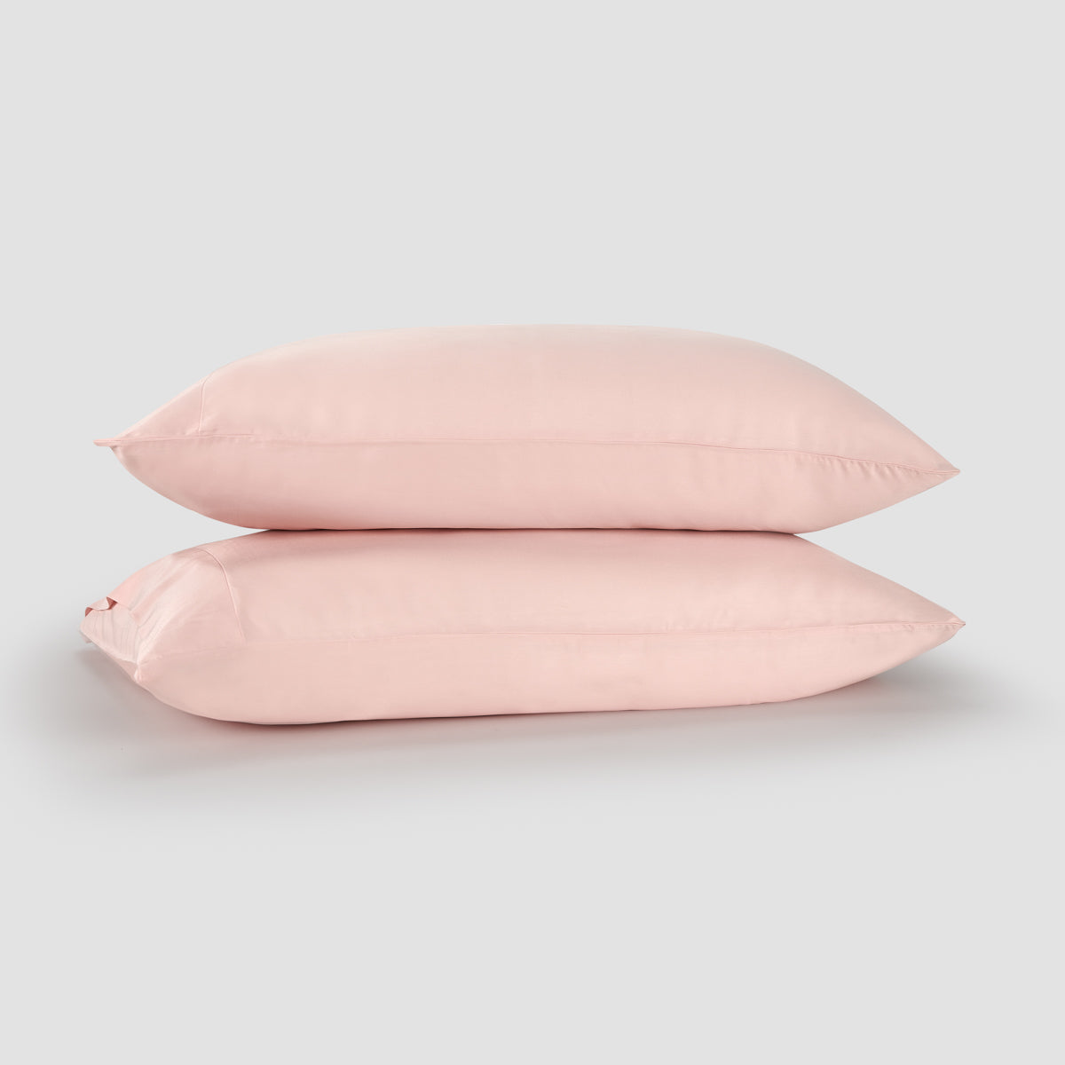 Rosa bambu roupa de cama by Momo Cotton – tecido de cetim 300 fios, suave, respirável e sustentável.