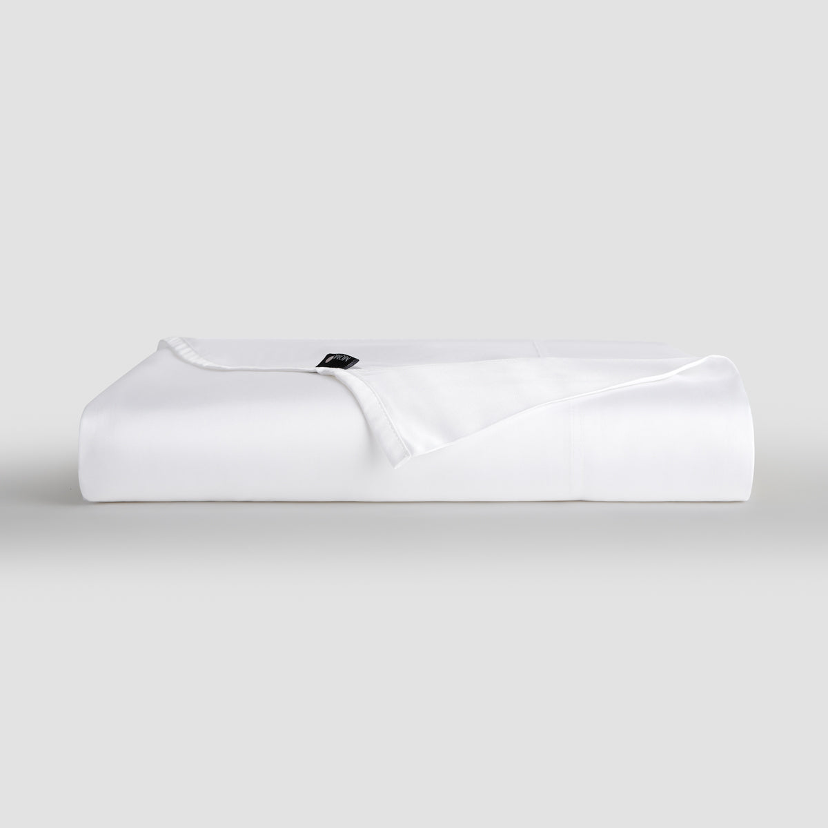 Lençol de cima branco bambu roupa de cama by Momo Cotton – tecido de cetim 300 fios, suave, respirável e sustentável.