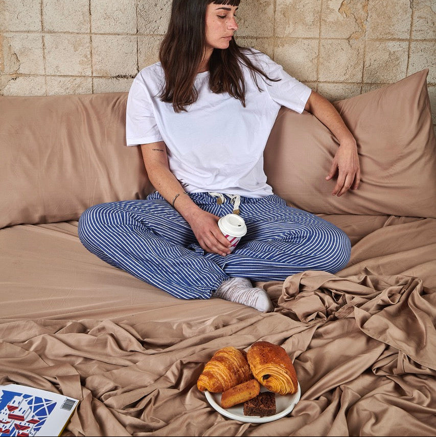 Bamboo bed linen moka